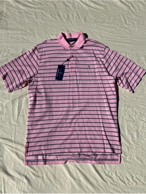 Polo by Ralph Lauren Pink Striped Polo Shirt